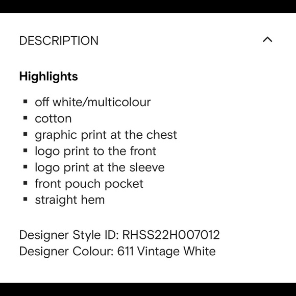 Rhude Tile Hoodie in Off-White - Picture 5 of 5